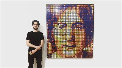 Contardi: Rubik's Cube portraits of Lebron, Rihanna sell for thousands